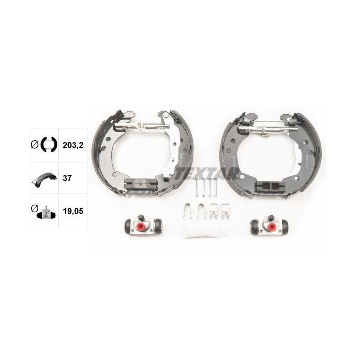 Stabdžių trinkelių komplektas TEXTAR 84062600