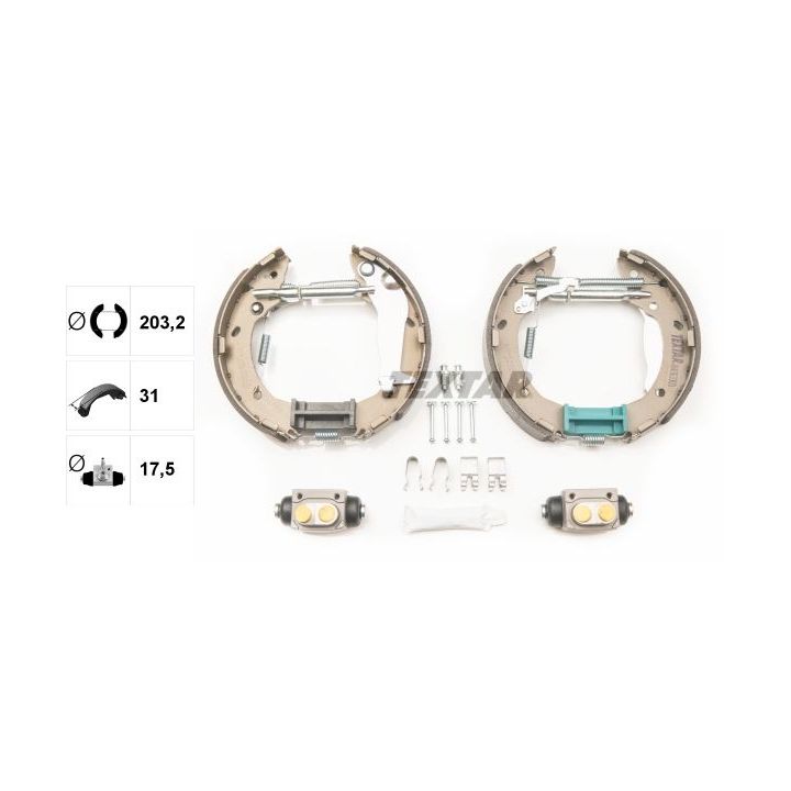 Stabdžių trinkelių komplektas TEXTAR 84063300