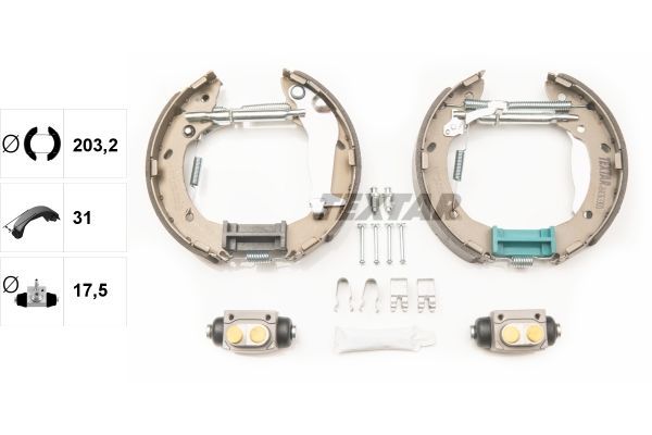 Stabdžių trinkelių komplektas TEXTAR 84063300