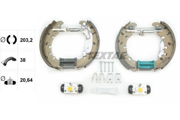 Stabdžių trinkelių komplektas TEXTAR 84065301