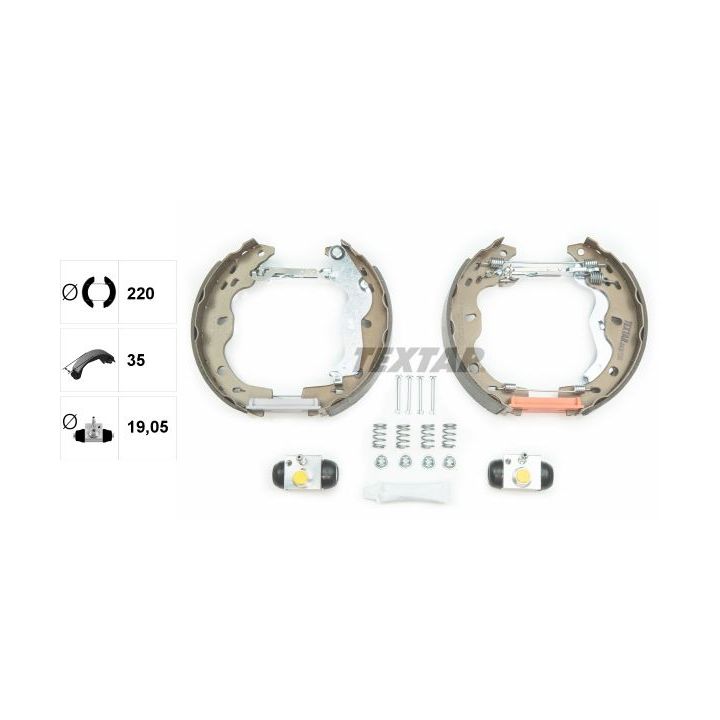 Stabdžių trinkelių komplektas TEXTAR 84067500