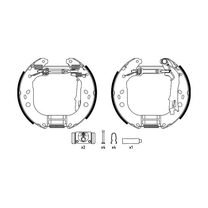 Stabdžių trinkelių komplektas TEXTAR 84067600