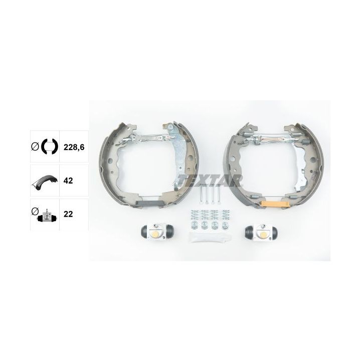 Stabdžių trinkelių komplektas TEXTAR 84069300