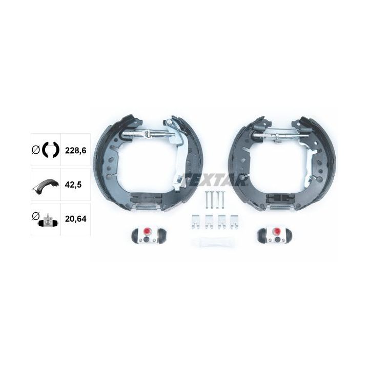 Stabdžių trinkelių komplektas TEXTAR 84081500