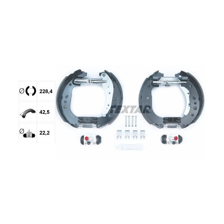 Stabdžių trinkelių komplektas TEXTAR 84081700