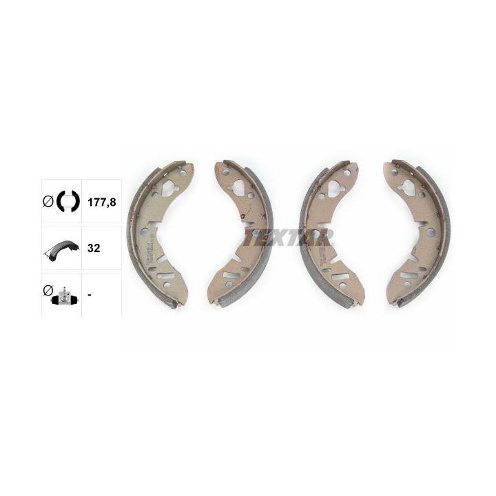 Stabdžių trinkelių komplektas TEXTAR 91005700