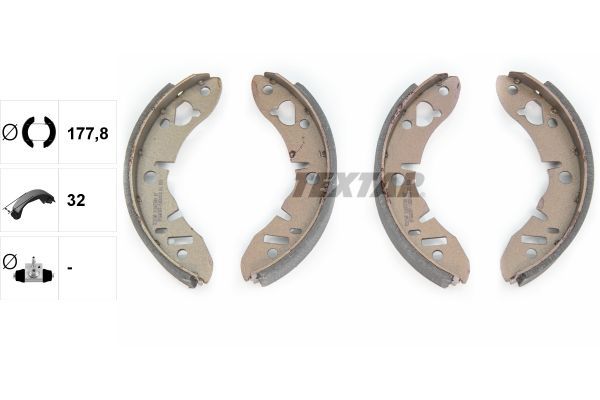 Stabdžių trinkelių komplektas TEXTAR 91005700