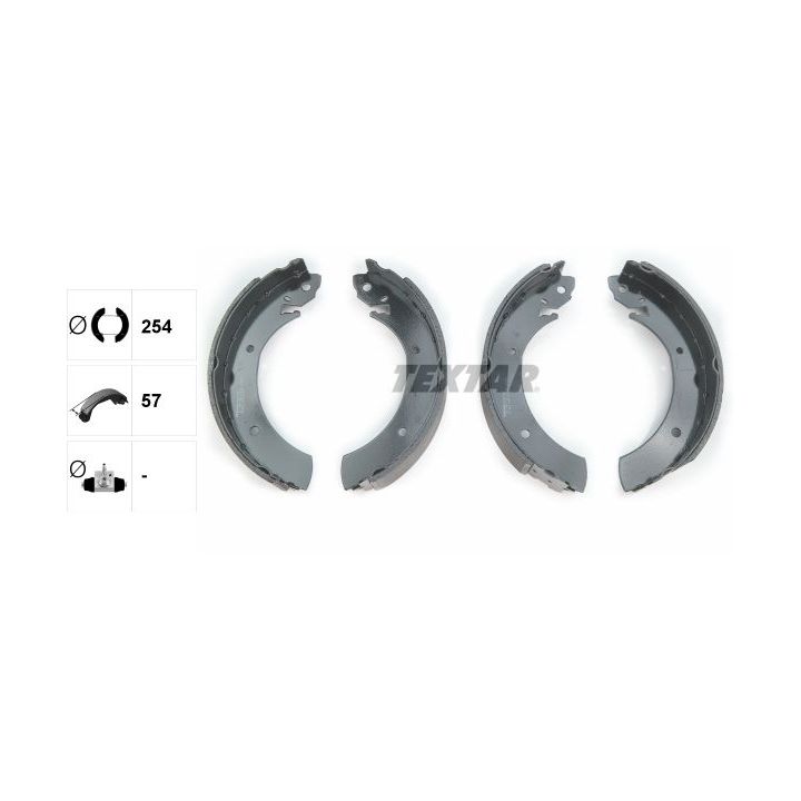 Stabdžių trinkelių komplektas TEXTAR 91015700