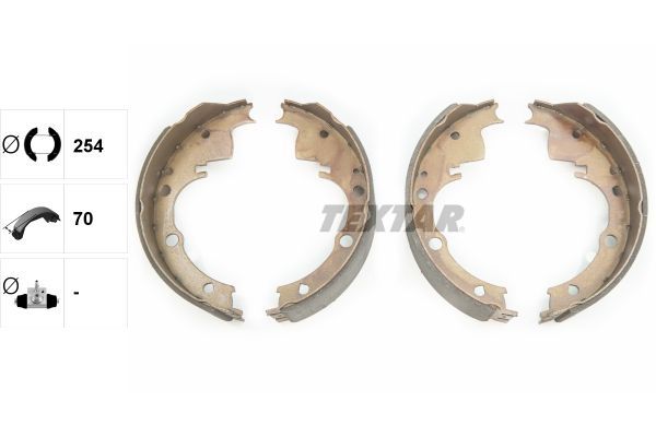 Stabdžių trinkelių komplektas TEXTAR 91016100