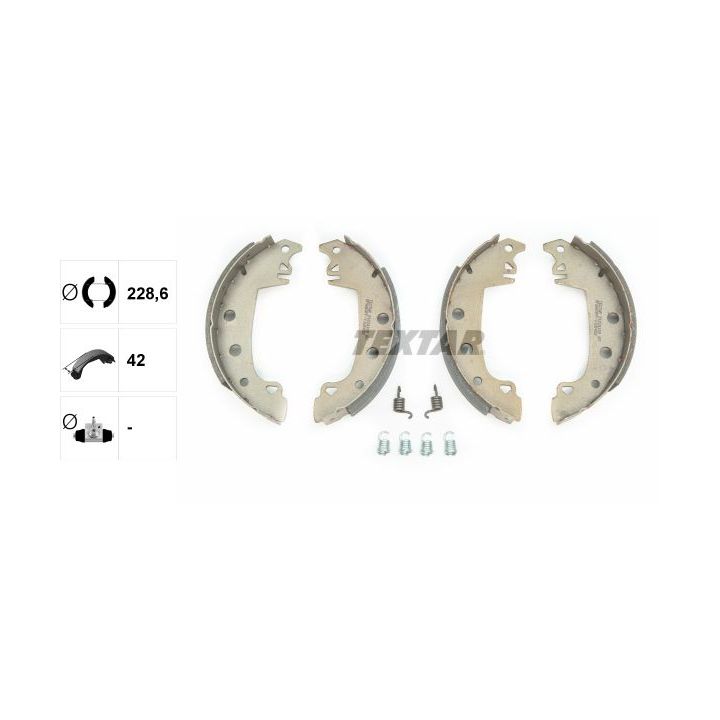 Stabdžių trinkelių komplektas TEXTAR 91024100