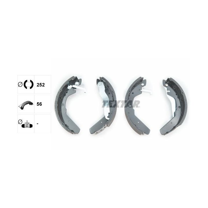 Stabdžių trinkelių komplektas TEXTAR 91027600