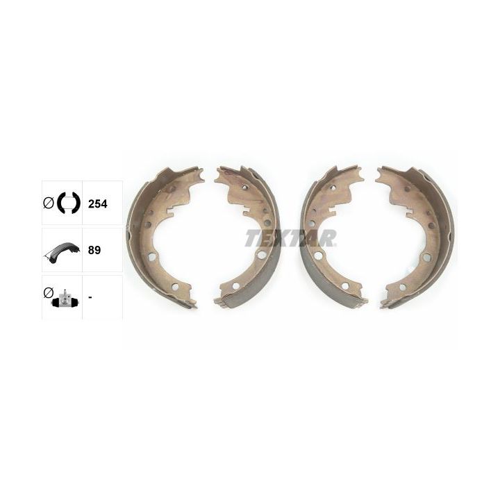 Stabdžių trinkelių komplektas TEXTAR 91033600