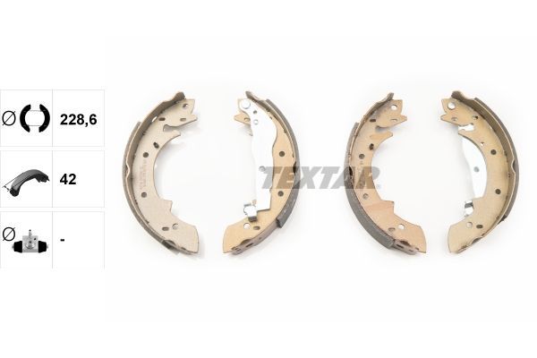 Stabdžių trinkelių komplektas TEXTAR 91033800