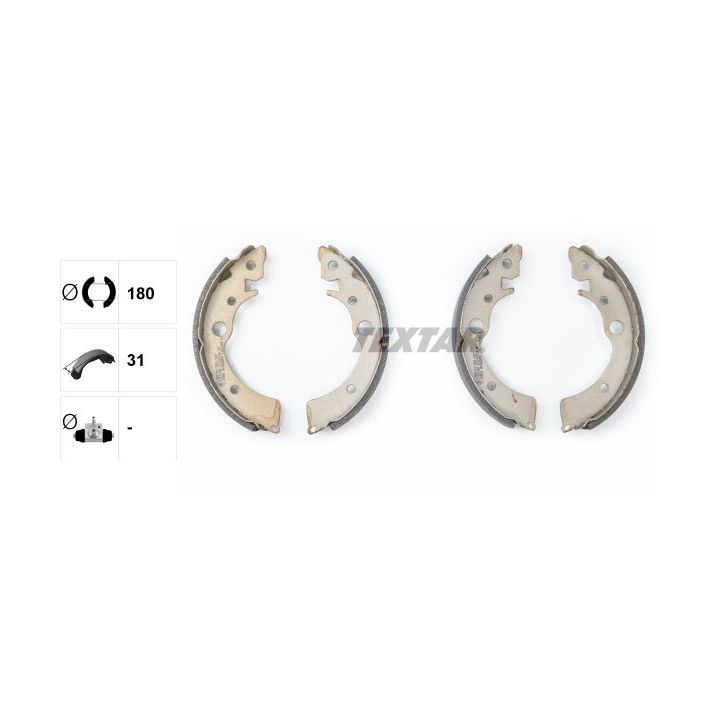 Stabdžių trinkelių komplektas TEXTAR 91034700