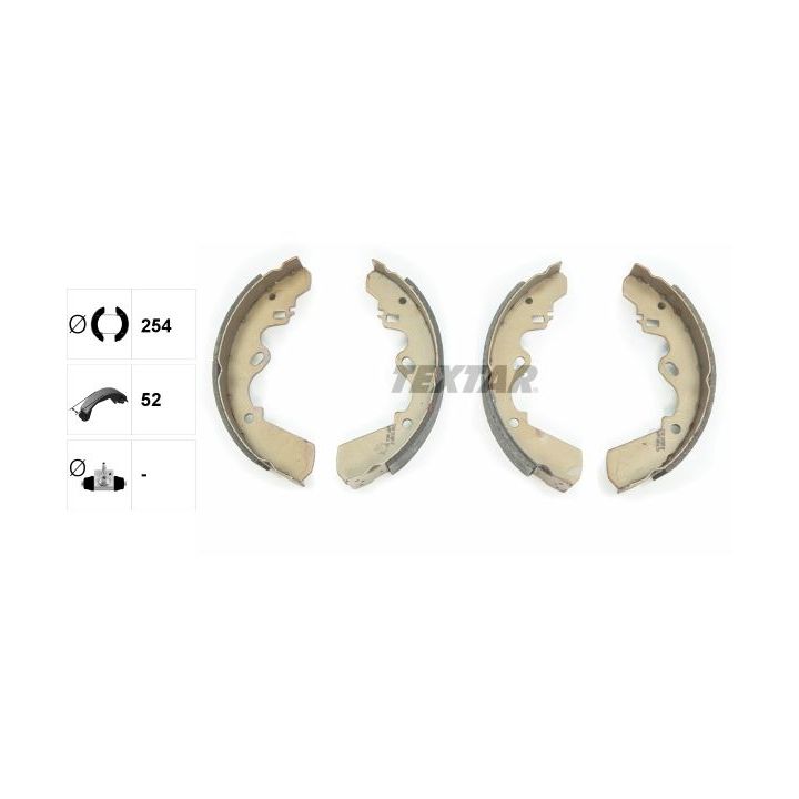 Stabdžių trinkelių komplektas TEXTAR 91034800