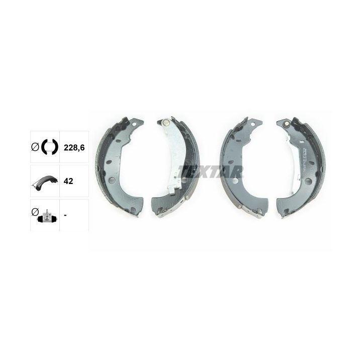 Stabdžių trinkelių komplektas TEXTAR 91037000