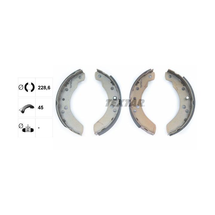 Stabdžių trinkelių komplektas TEXTAR 91037500