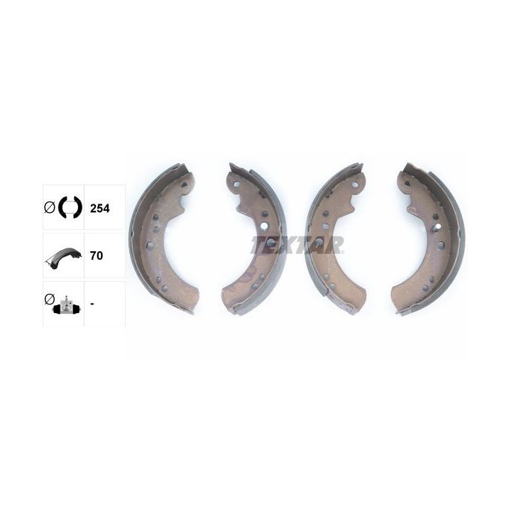 Stabdžių trinkelių komplektas TEXTAR 91037700