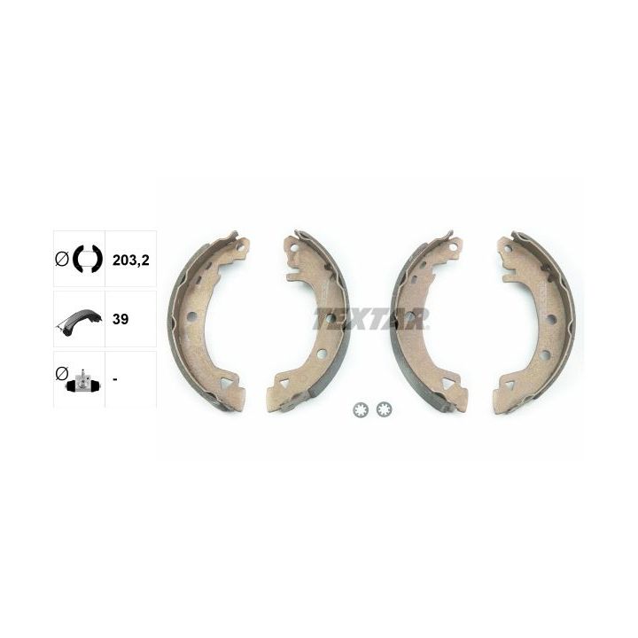 Stabdžių trinkelių komplektas TEXTAR 91037901