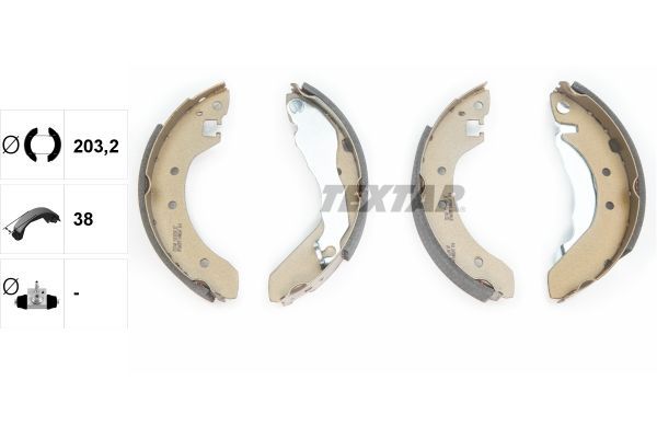 Stabdžių trinkelių komplektas TEXTAR 91038700