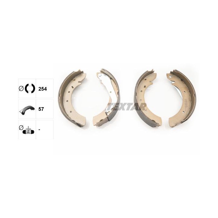 Stabdžių trinkelių komplektas TEXTAR 91039500