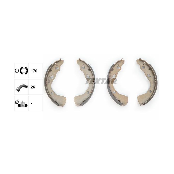 Stabdžių trinkelių komplektas TEXTAR 91039700