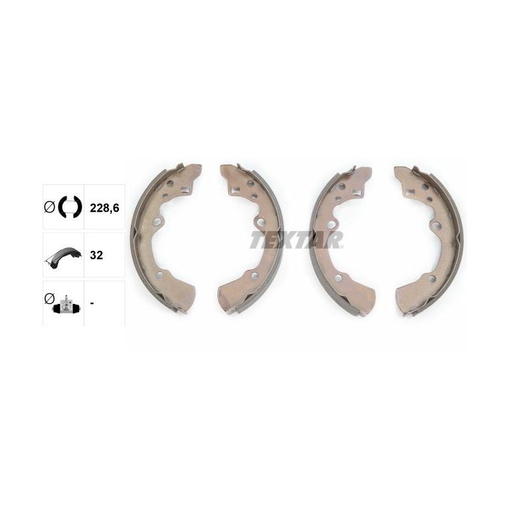 Stabdžių trinkelių komplektas TEXTAR 91040000