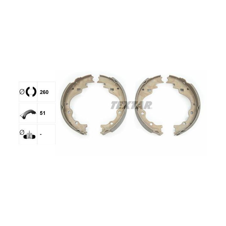 Stabdžių trinkelių komplektas TEXTAR 91040100