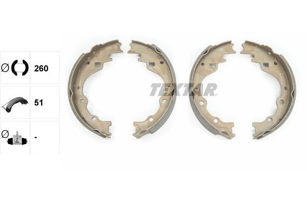 Stabdžių trinkelių komplektas TEXTAR 91040100