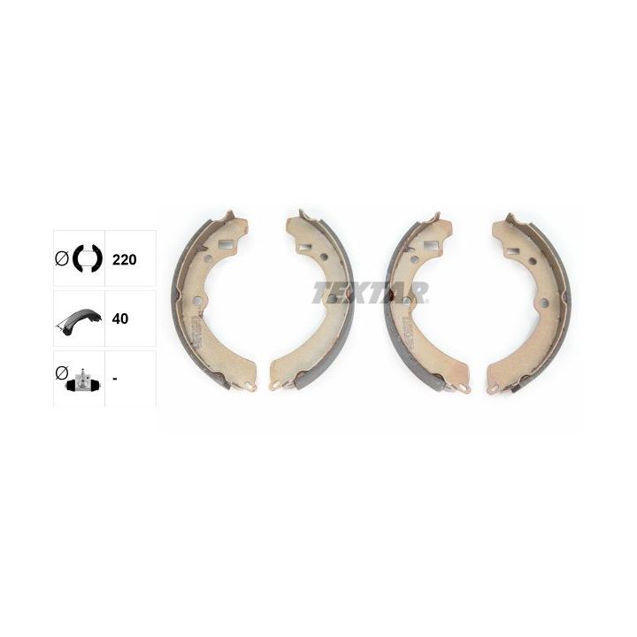 Stabdžių trinkelių komplektas TEXTAR 91041200