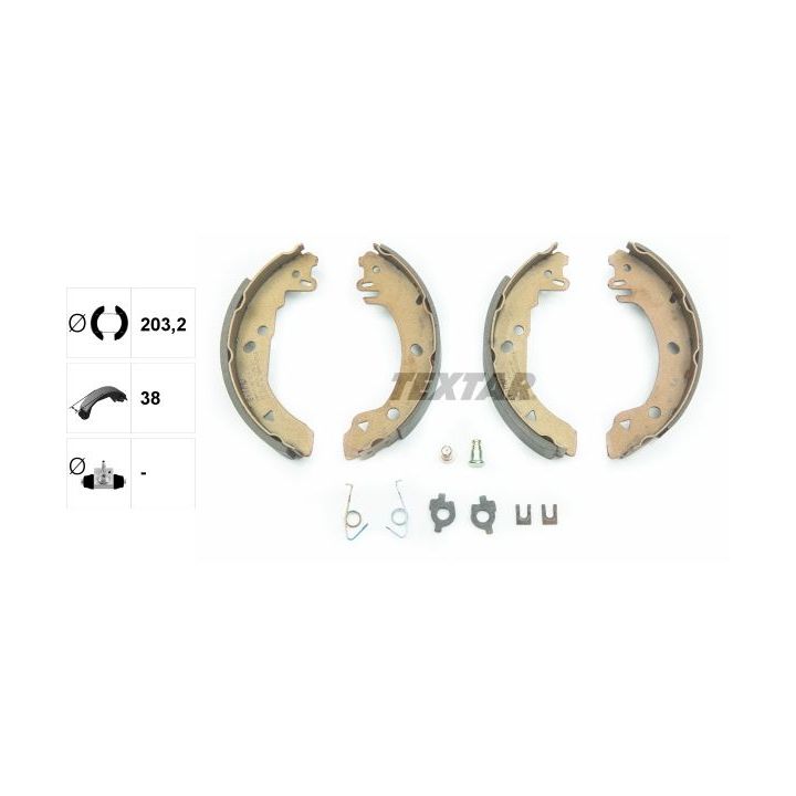 Stabdžių trinkelių komplektas TEXTAR 91042000