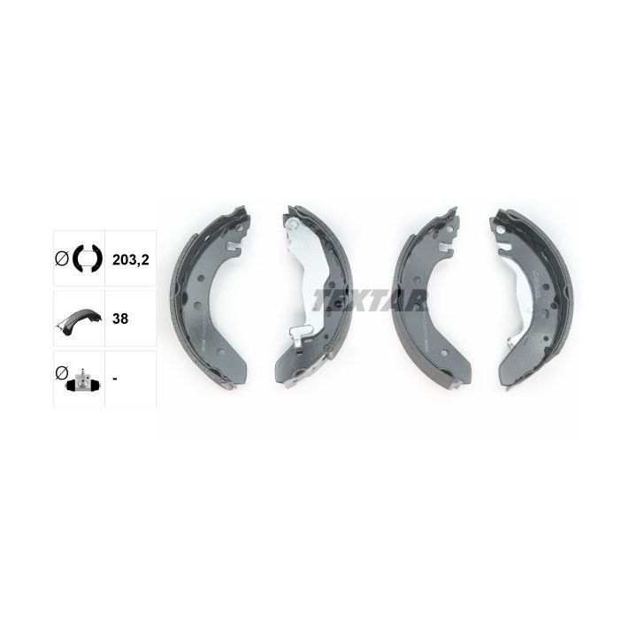 Stabdžių trinkelių komplektas TEXTAR 91043900