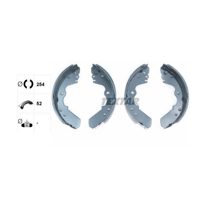 Stabdžių trinkelių komplektas TEXTAR 91045100