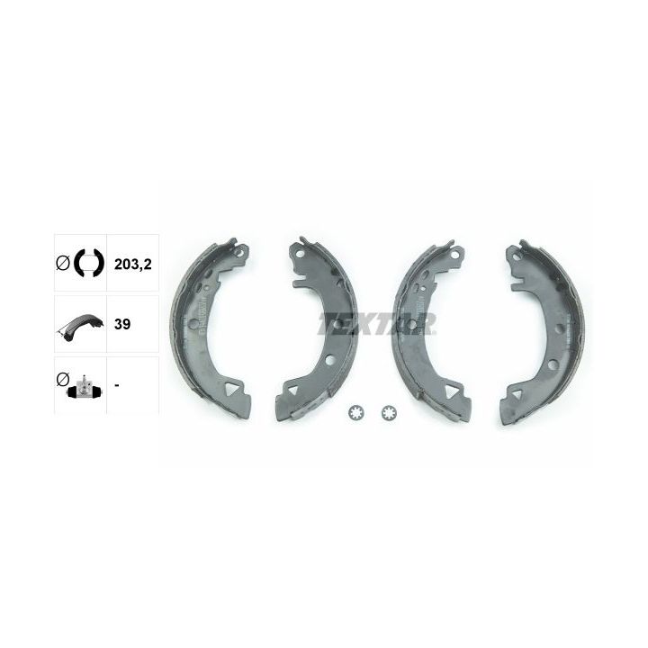 Stabdžių trinkelių komplektas TEXTAR 91046500