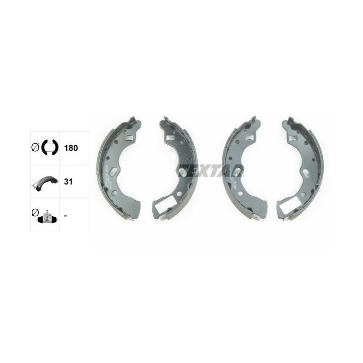 Stabdžių trinkelių komplektas TEXTAR 91047300