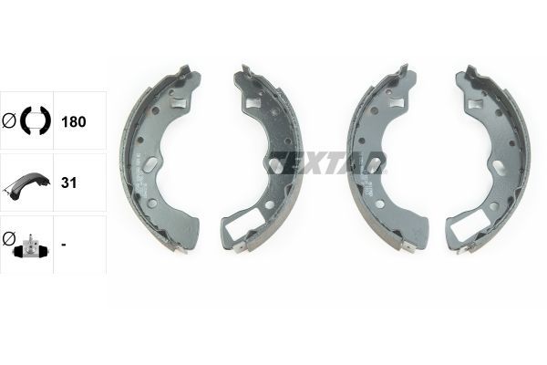 Stabdžių trinkelių komplektas TEXTAR 91047300