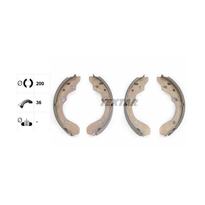 Stabdžių trinkelių komplektas TEXTAR 91047400