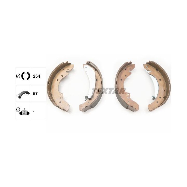 Stabdžių trinkelių komplektas TEXTAR 91047900