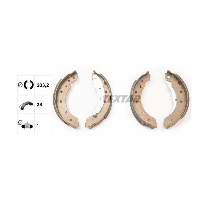 Stabdžių trinkelių komplektas TEXTAR 91048000