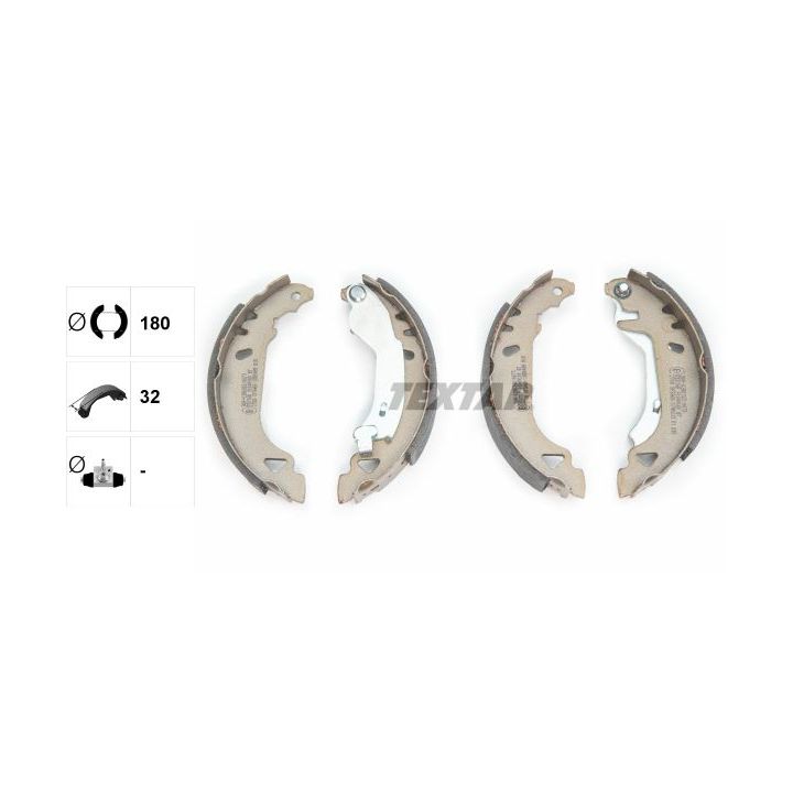 Stabdžių trinkelių komplektas TEXTAR 91049100