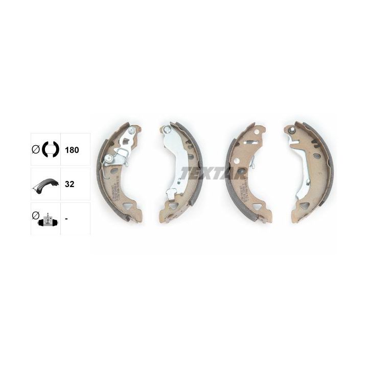 Stabdžių trinkelių komplektas TEXTAR 91049200