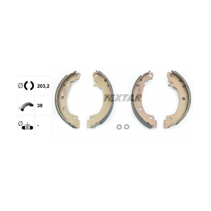 Stabdžių trinkelių komplektas TEXTAR 91049500