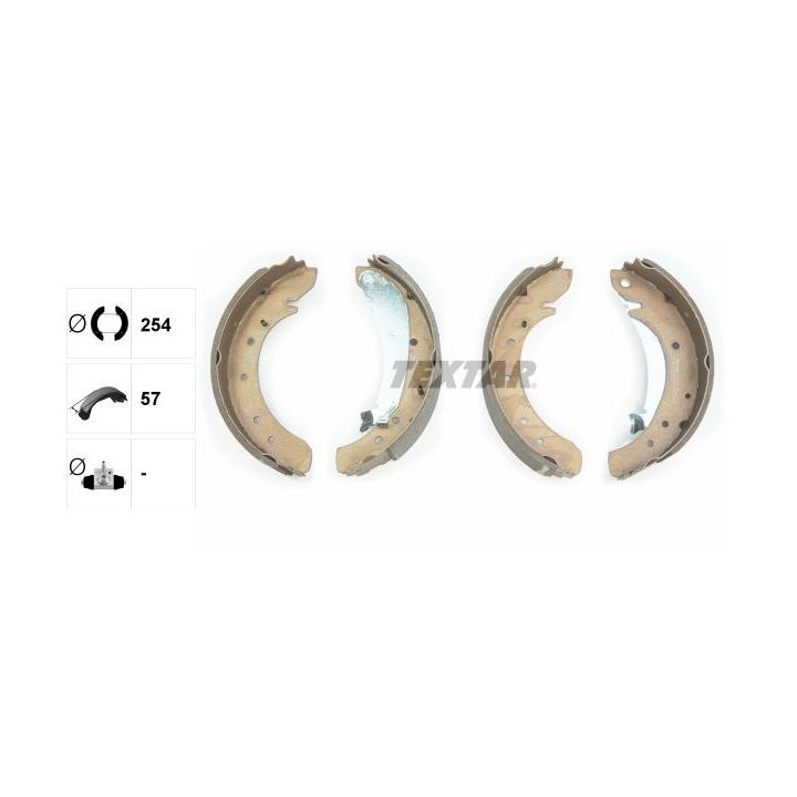 Stabdžių trinkelių komplektas TEXTAR 91049600