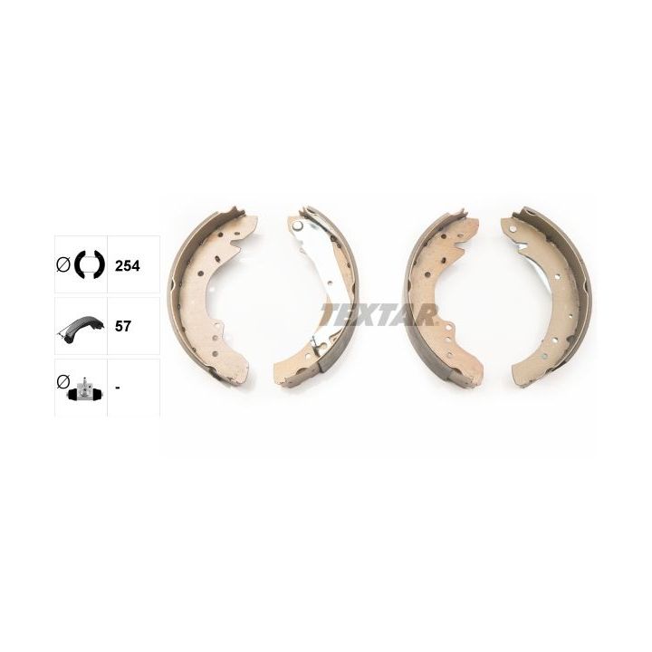 Stabdžių trinkelių komplektas TEXTAR 91049700