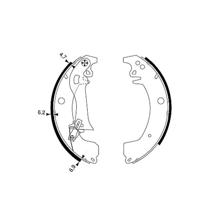 Stabdžių trinkelių komplektas TEXTAR 91049900