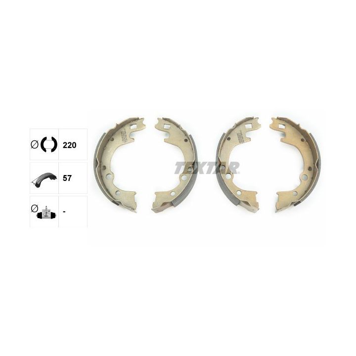 Stabdžių trinkelių komplektas TEXTAR 91050200