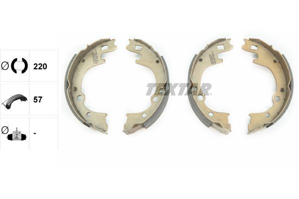 Stabdžių trinkelių komplektas TEXTAR 91050200