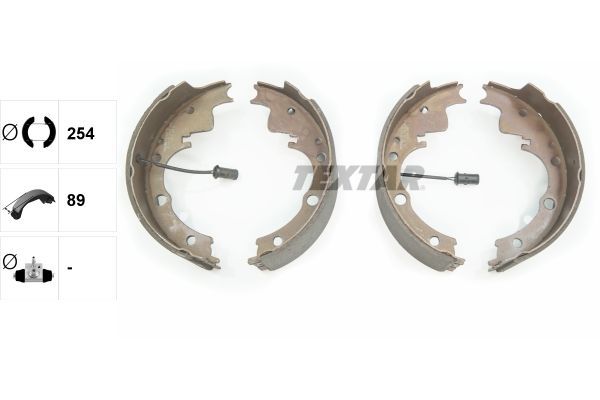 Stabdžių trinkelių komplektas TEXTAR 91051800