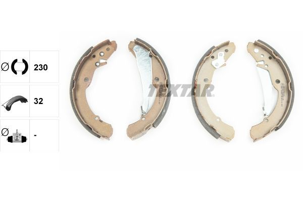 Stabdžių trinkelių komplektas TEXTAR 91052400