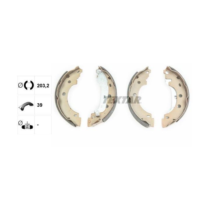 Stabdžių trinkelių komplektas TEXTAR 91052800